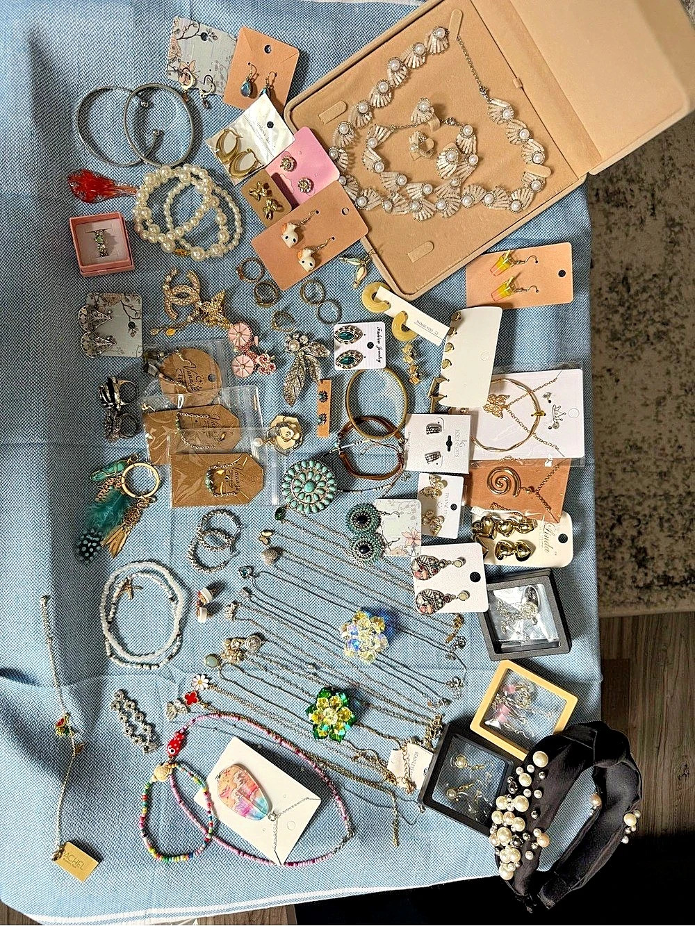 Assorted Statement Jewelry Gold & Silver Like New